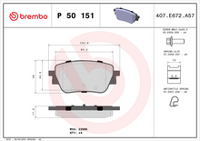 Load image into Gallery viewer, Brembo Brake Pad, P 50 151