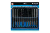 Blue Spot Tools 12pc Precision Screwdriver and Pick Set - 07917