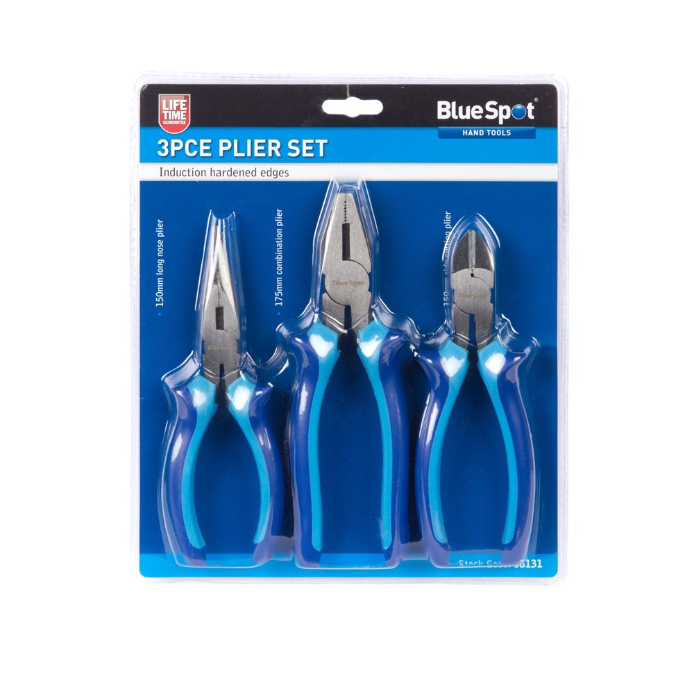 Blue Spot Tools 3 Piece Plier Set - 08131