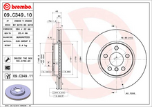 Load image into Gallery viewer, Brembo Painted Brake Disc, 09.C349.11