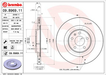 Load image into Gallery viewer, Brembo Brake Disc, 09.B969.11