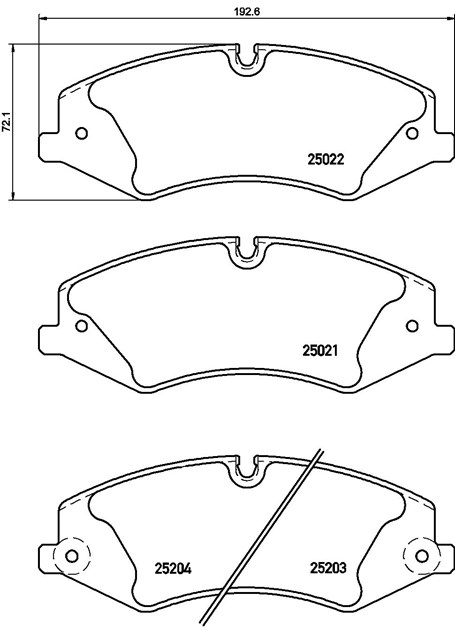 Brembo Brake Pad, P 44 022