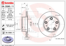 Load image into Gallery viewer, Brembo Painted Brake Disc, 09.D580.11
