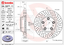 Load image into Gallery viewer, Brembo Painted Brake Disc, 09.C877.11