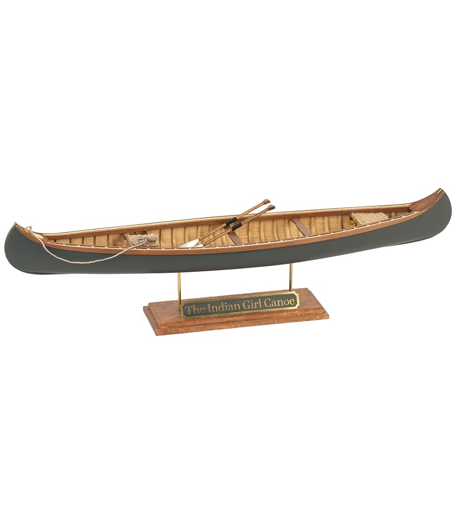 New The Indian Girl Canoe. 1:16 Wooden Model Ship Kit