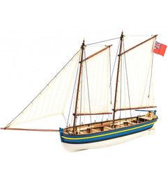 Captain's Longboat HMS Endeavour. 1:50 Wooden Model Ship Kit