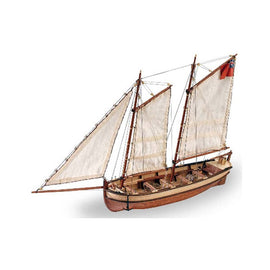 HMS Eneavours Longboat 1/50 Wooden Model Ship