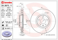 Load image into Gallery viewer, Brembo Painted Brake Disc, 09.B972.11