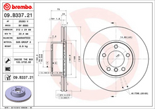 Load image into Gallery viewer, Brembo Painted Brake Disc, 09.B337.21