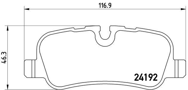 Brembo Brake Pad, P 44 019
