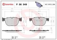 Load image into Gallery viewer, Brembo Brake Pad, P 06 049