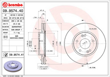 Load image into Gallery viewer, Brembo Painted Brake Disc, 09.9574.41