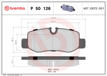 Load image into Gallery viewer, Brembo Brake Pad, P 50 126