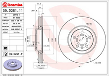 Load image into Gallery viewer, Brembo Painted Brake Disc, 09.D251.11