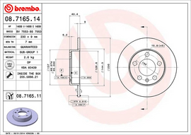 Brembo Painted Brake Disc, 08.7165.11