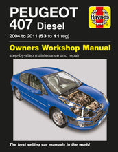 Load image into Gallery viewer, Peugeot 407 Diesel (04 - 11) Haynes Repair Manual (Paperback)