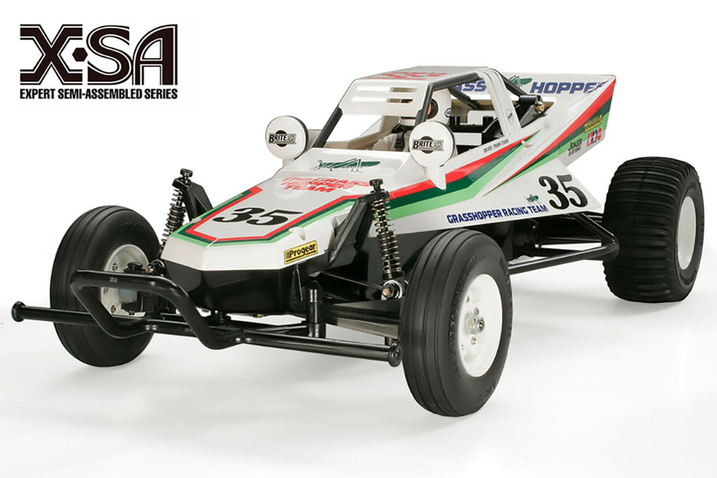 Tamiya X-SA (Semi-Assembled) Grasshopper Model Kit 46704 With Carson Radio Gear RTR