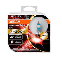 Load image into Gallery viewer, Osram H7 Night Breaker Headlight Bulbs +200% More Brightness Twin Pack