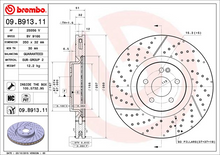 Load image into Gallery viewer, Brembo Painted Brake Disc, 09.B913.11