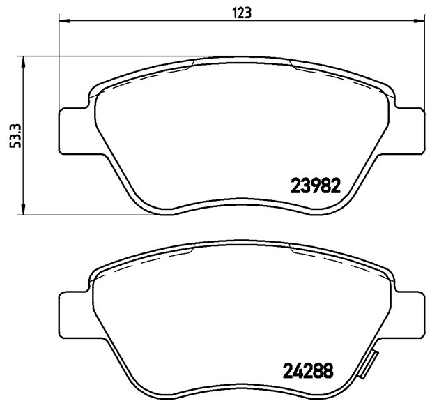 Brembo Brake Pad P 59 051