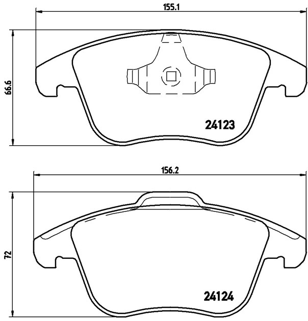Brembo Brake Pad, P 44 020