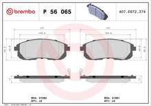 Load image into Gallery viewer, Brembo Brake Pad, P 56 065