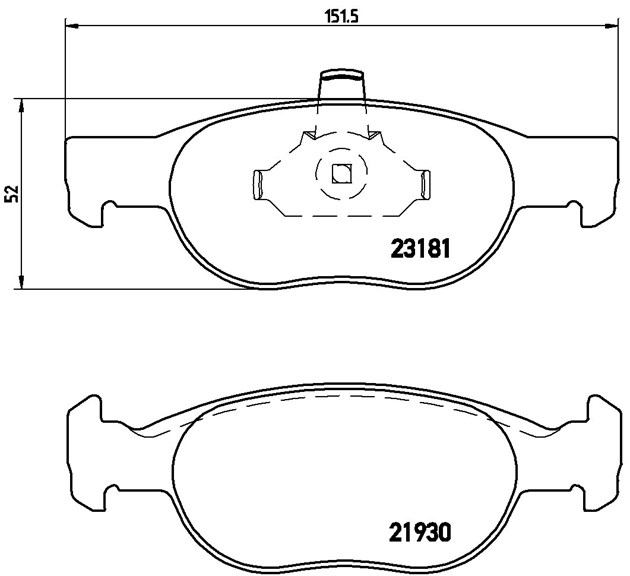 Brembo Brake Pad, P 23 125