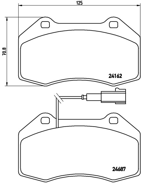 Brembo Brake Pad, P 23 117