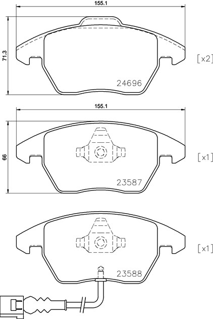 Brembo Brake Pad, P 85 146