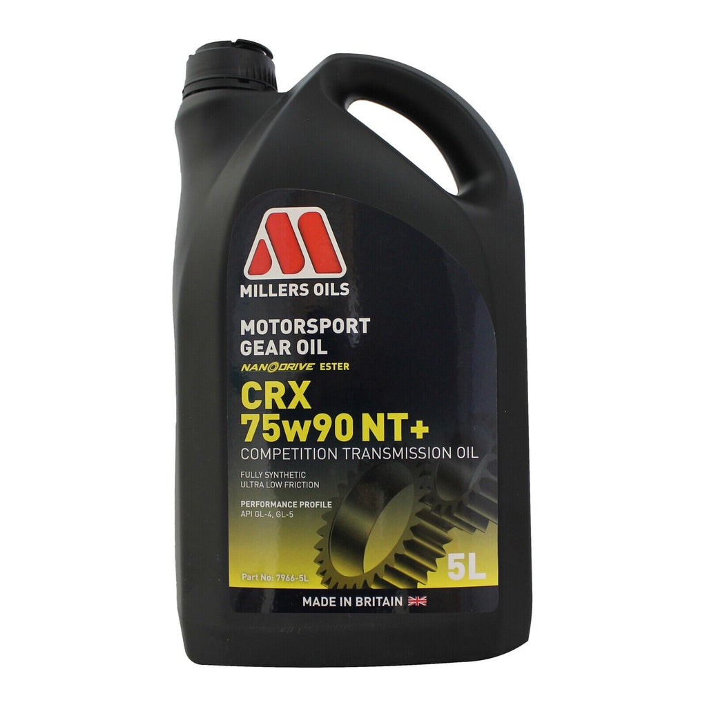 Millers Oils Motorsport CRX LS 75w-90 NT+ Fully Synthetic synth Gear Oil 5L