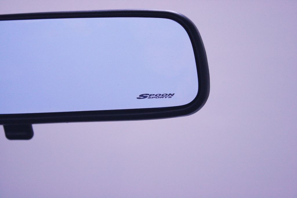 Spoon Sports Blue Wide Rear View Mirror Honda CR-Z ZF1 ZF2 10-06