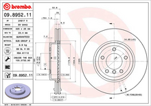 Load image into Gallery viewer, Brembo Painted Brake Disc, 09.8952.11