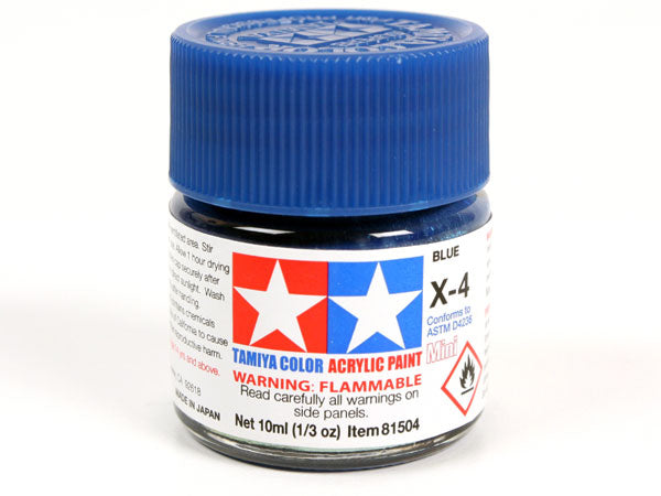 Tamiya X-4 Blue Mini Acrylic Paint - 10ml