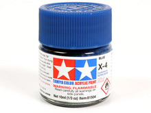 Load image into Gallery viewer, Tamiya X-4 Blue Mini Acrylic Paint - 10ml