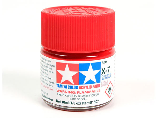 Tamiya X-7 Red Mini Acrylic Paint - 10ml