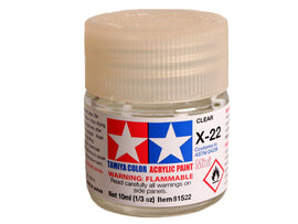 Tamiya X-22 Clear Mini Acrylic Paint - 10ml