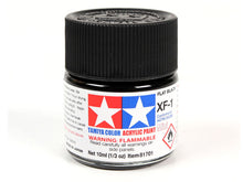 Load image into Gallery viewer, Tamiya XF-1 Flat Black Mini Acrylic Paint - 10ml