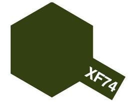 Tamiya XF-74 OD Olive Drab (JGSDF) Mini Acrylic Paint - 10ml