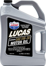 Load image into Gallery viewer, Lucas Oil Synthetic SAE 5W-30 Oil Motor Oil-5L