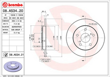 Load image into Gallery viewer, x2 Brembo Painted Brake Disc, 08.A534.21