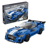 CaDa Blue Knight Race Car RC Brick Model Kit 325pc - C51077W