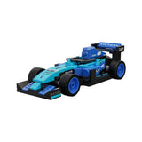 CaDa Blue Circuit Racing Car Brick Model 123pcs - C55068W
