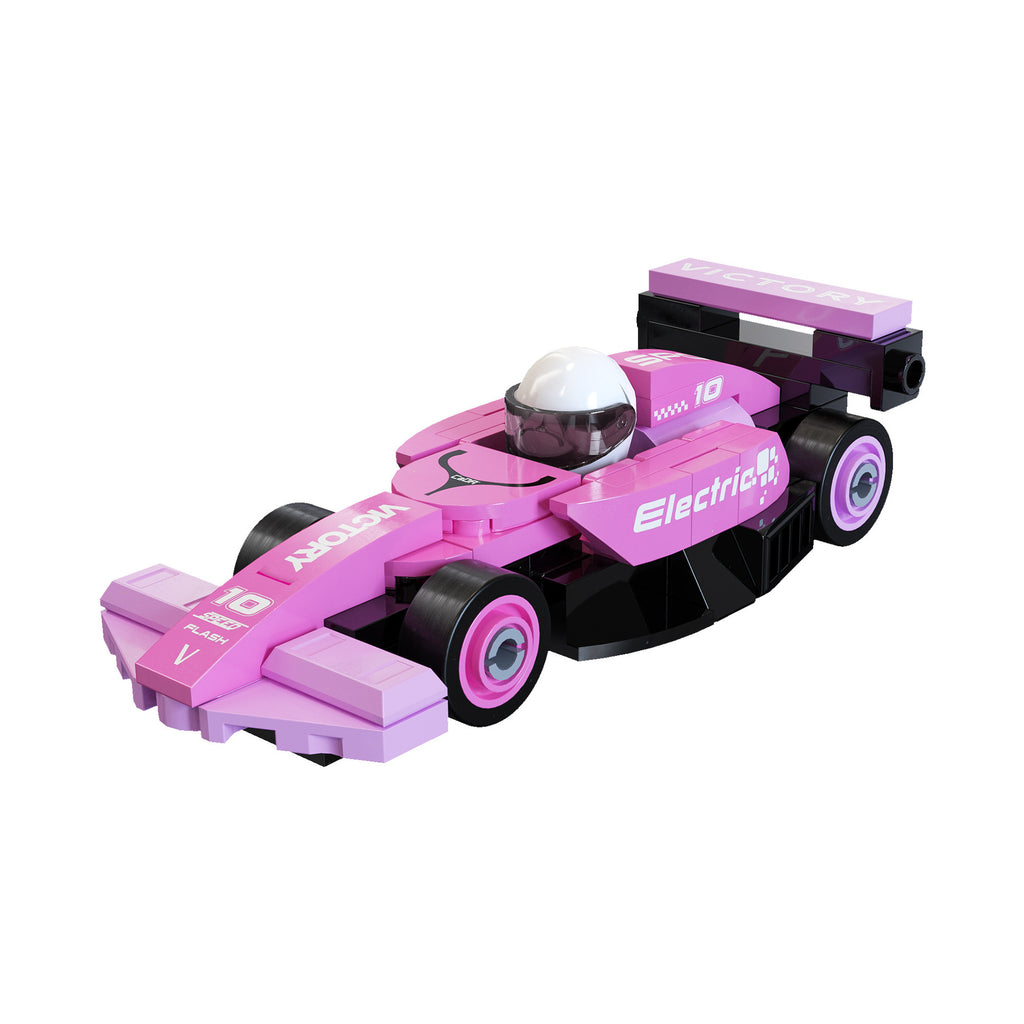 CaDa Mini Pink Circuit Racing Car Brick Model 70pcs - C55104W