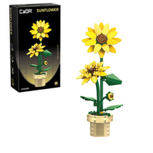 Load image into Gallery viewer, CaDa Sunflower Building Block Kit 187pcs - C59030W