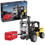 CaDa Forklift Brick Model Kit 388pcs - C65002W