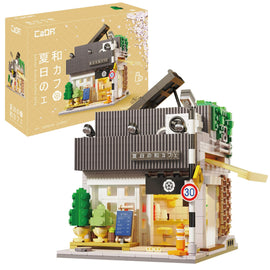 CaDa Japanese Summer Coffee Shop Building Bricks Model Kit - C66007W