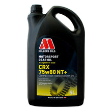 Load image into Gallery viewer, Millers Oils Motorsport CRX 75w-80 NT+ Fully Synthetic Gear Oil 5L