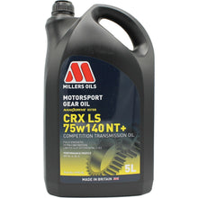 Load image into Gallery viewer, Millers Oils Motorsport CRX LS 75w-140 NT+ Fully Synthetic Gear Oil 5L