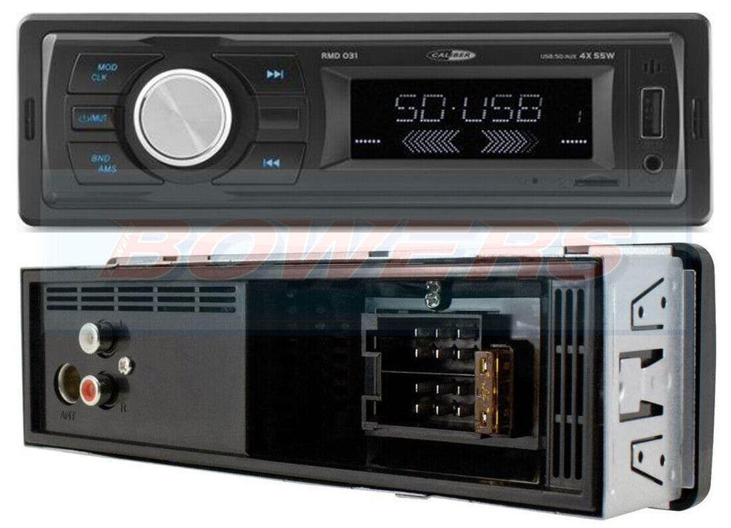 Caliber RMD-031 Slimline Shallow Depth Mechless Car Stereo.