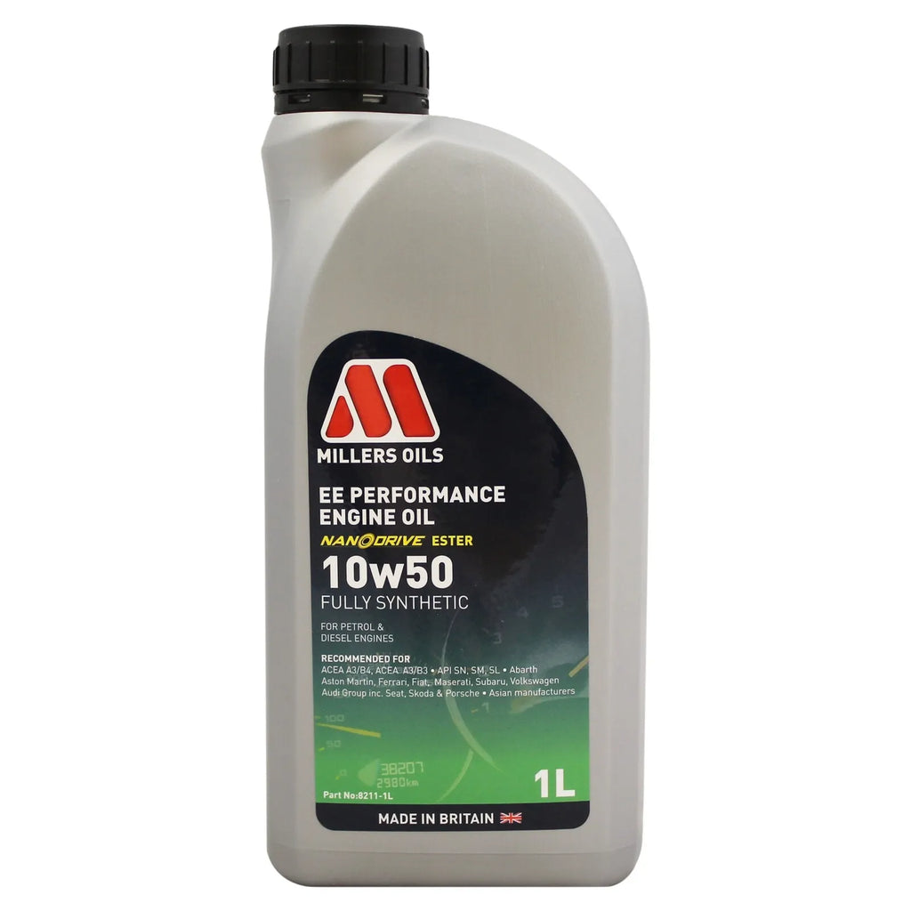 Millers Oils EE Performance 10w-50 Fully Synthetic Engine Oil 1L